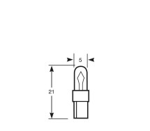 12V 0,5W Kw 2X4,6d