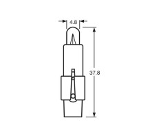12V 1,2W SG8-5,5d BLACK