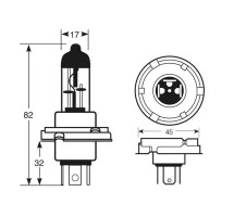 12V 100/90W P45t R2 Hal.