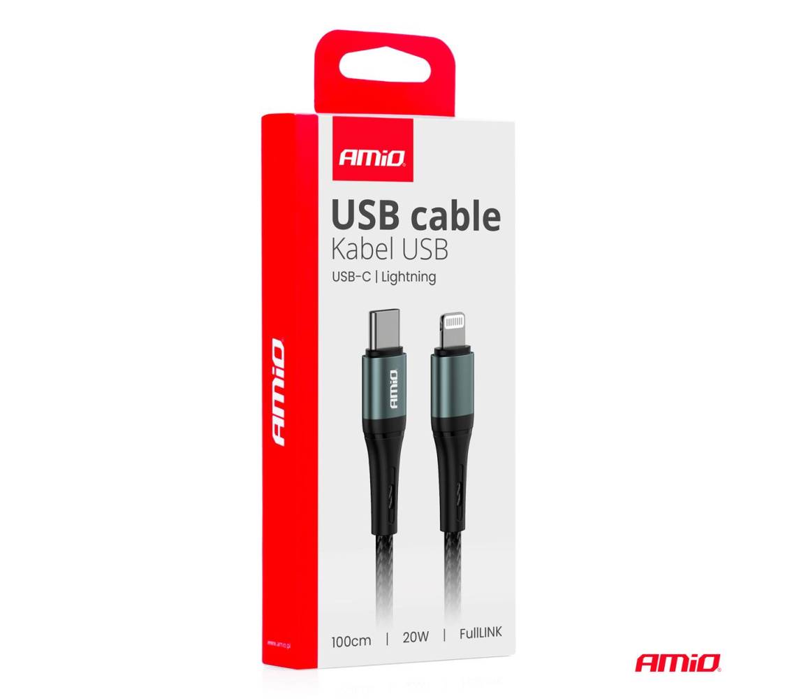 Juhe USB C - Lightning 20W 100cm