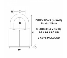 Tabalukk 140d 40mm master lock
