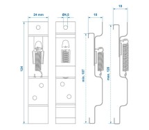 Numbrialuse kinnitusklambrite 2tk kompl.