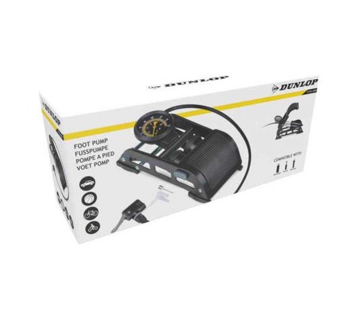 Dunlop duubel jalgpump manomeetriga