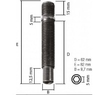 Tikkpolt tp12x1.5/80 (p80) pra82ch5 topeltkeermega