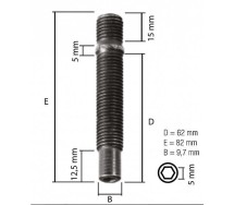 Tikkpolt tp14x1.5/82 (62mm+5mm+15mm) prd82ch5 topeltkeermega