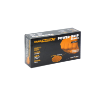 Резиновые перчатки (L) 50шт в упаковке оранжевые