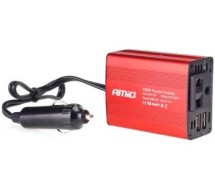 Инвертор12В-230В, 150/300 Вт, 2 порта USB