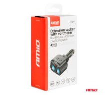 Панель питания: 2×розетки 12/24 В + 2×USB + 1×USB‑C + вольтметр