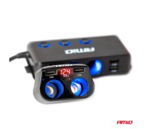 Laadija 2x12/24V pesa 2xUSB 1Xusb-c volt