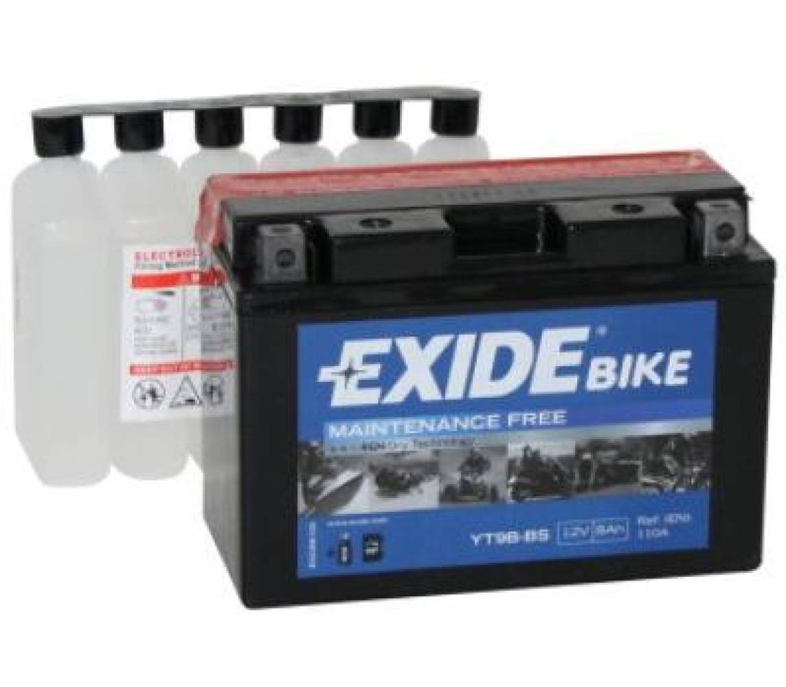 12V 8Ah YT9B-BS AGM 150x70x105+- Exide