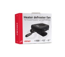 Керамический вентилятор «3‑в‑1» 12 В, 150 Вт, Amio (обогрев/обдув/анти‑туман)