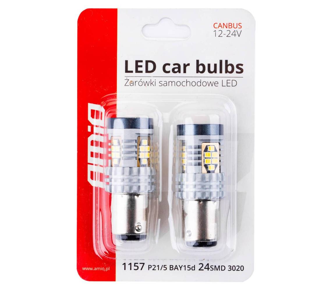 LED CANBUS BAY15D P21/5W 3020 24SMD 1157 12V/24V