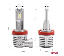 LED esitule pirnid H8/H9/H11 40W X1 Series MINI AMiO