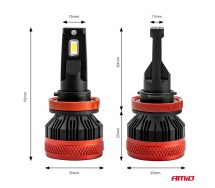 LED esitule pirnid H8/H9/H11 90W X3 Series Canbus AMiO