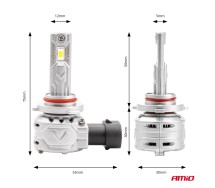LED esitule pirnid HB3 9005 72W X2 Series Canbus MINI AMiO