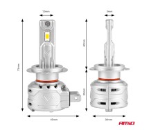 LED esitule pirnid H7 72W X2 Series Canbus MINI AMiO