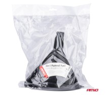 Воронка для бензина с сетчатым фильтром, 3‑составная — с гибким удлинителем и крышкой