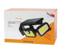 Päikeseenergial tänavavalgusti 3 reflektoriga + andur