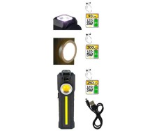 HQ- töövalgusti akuga Pocket lamp COB LED 300Lum