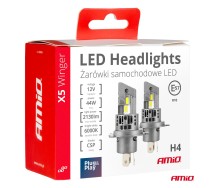 LED-esituled H4 X5-seeria WINGER vent 44W Amio