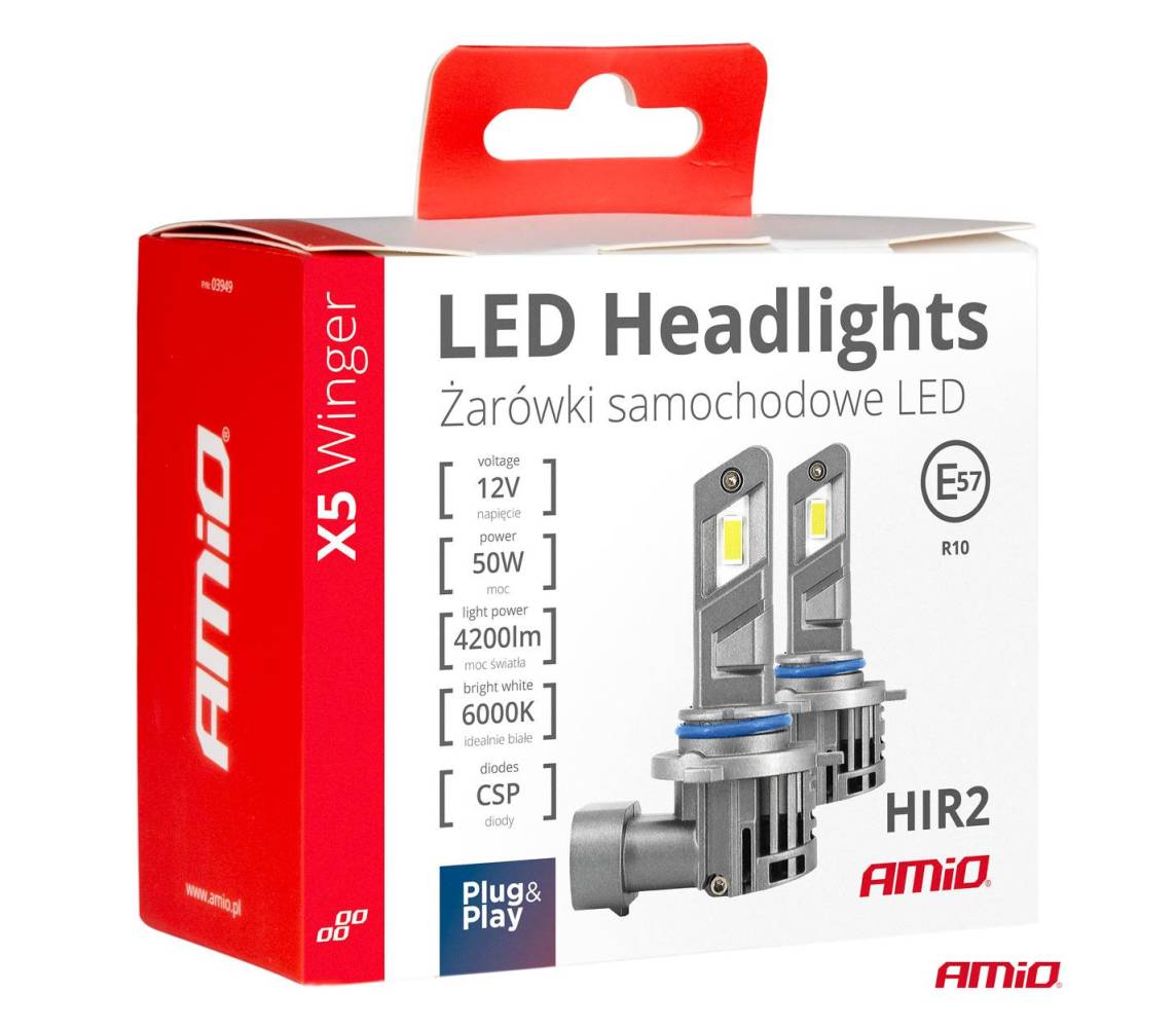 LED-esituled HIR2 X5-seeria WINGER vent 50W Amio