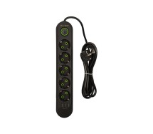 Pikendusjuhe lülitiga 230V 2m 3xUSB must
