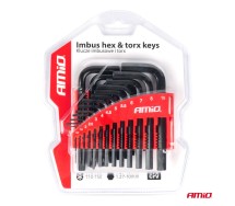 Kuuskant & torx võtmed Imbus CRV 22tk Amio