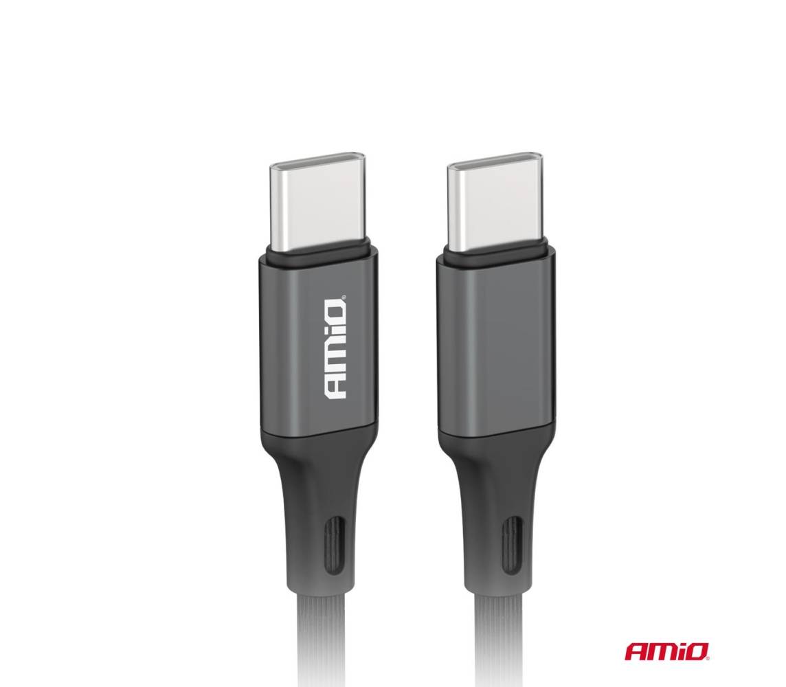 Laadimiskaabel must USB-C-USB-C 60W 100cm FullLINK Amio