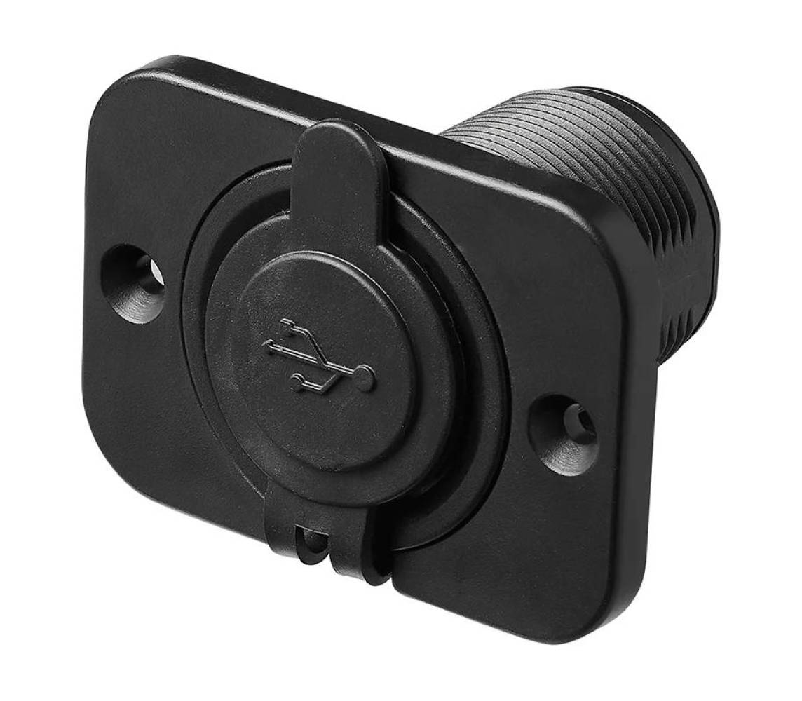 2xUSB pistik raamiga süvist. 3.1A 12 24V