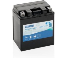 Аккумулятор AGM 12 В 12 А·ч Exide AGM12‑14, 135 × 89 × 165 мм, полярность −/+