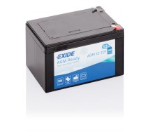 Аккумулятор AGM 12 В 12 А·ч Exide AGM12‑12F, 150 × 100 × 100 мм, полярность +/−