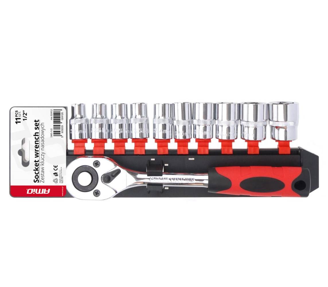 Padrunvõtmete kompl 11 osa 1/2" 10-24mm