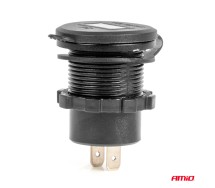 Зарядное устройство 12/24 В: 2×USB‑C с вольтметром, подсветка