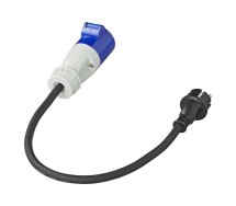 Адаптер‑кабель 40 см Schuko → CEE