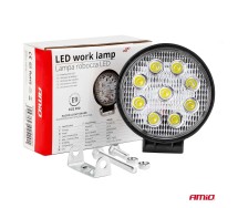 Töötuli ümar AWL06 9 LED FLOOD 9-36V Amio
