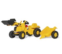 Cat traktor kopa ja käruga