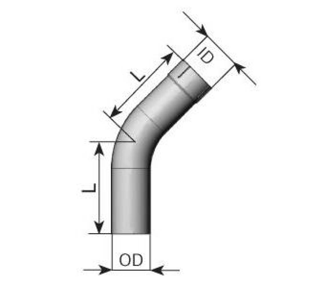 45 põlv 114.3mm astmega
