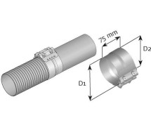 Volvo klamber astmeline roostevaba 127/131mm eh