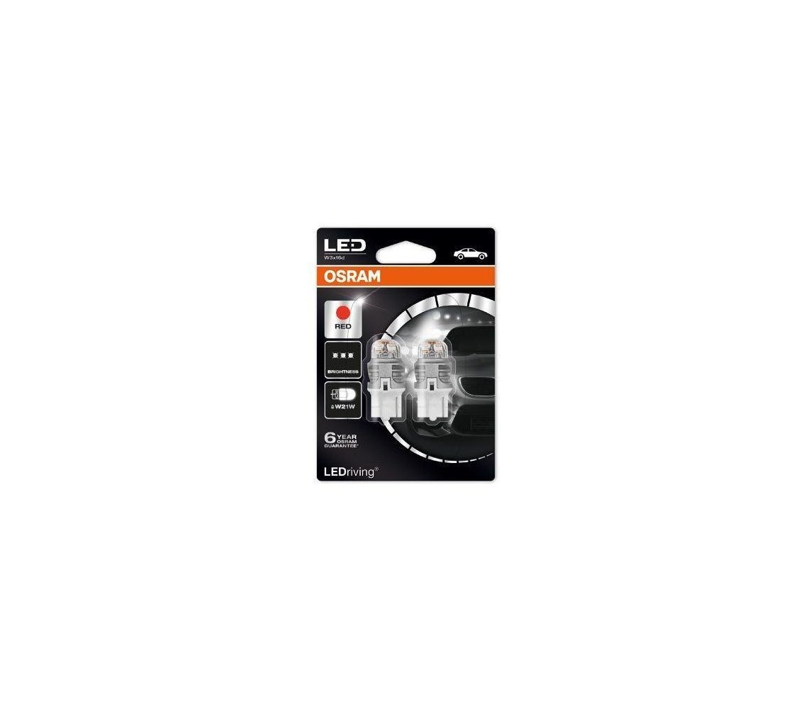 TL 12V 1,5W W3X16D PUNANE LED STYL 2xbli