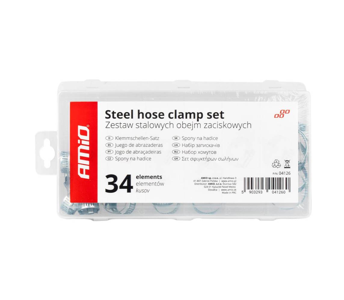 Klambrite kompl metall 34 tk