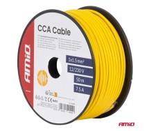 Кабель 1×1.5 мм² 50 м 7.5 А 12/230 В Жёлтый