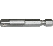 1/4" kuuskant -> 1/4" nelikant adapter padrunitele 50mm pikk Triumf