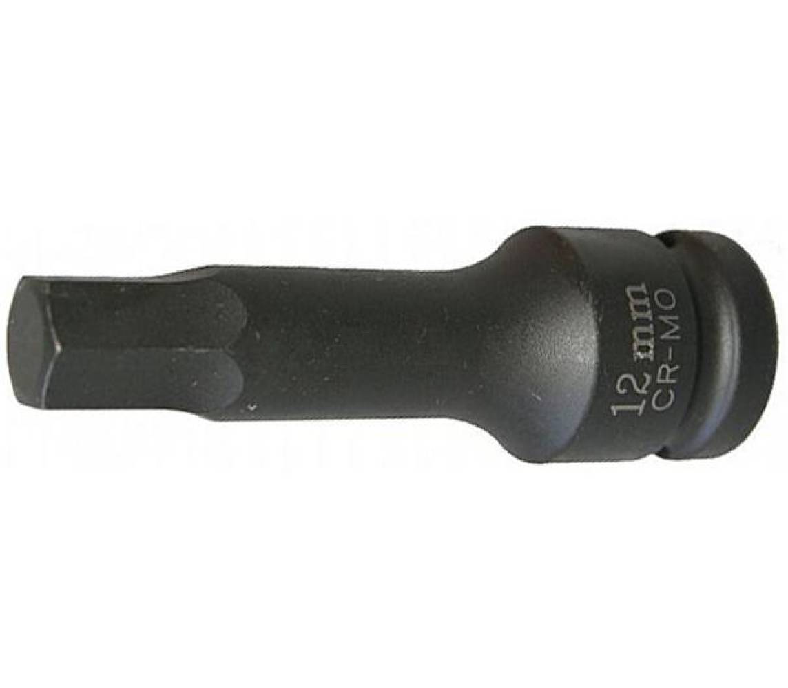 1/2" pikk löökotsik kuuskant 6mm. 80mm cr-mo Triumf