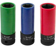 3-os. õhukeste valuveljepadrunite kompl. 1/2" (17/19/21mm) cr-mo Triumf