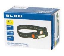 Pealamp1 x LED + 16COB magnetiga, USB laetav