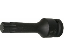 1/2" xzn 12-tähik pikk löökotsik m9. 80mm Triumf