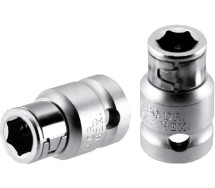 1/2" adapter otsikutele 8mm(5/16") kuuskant Triumf