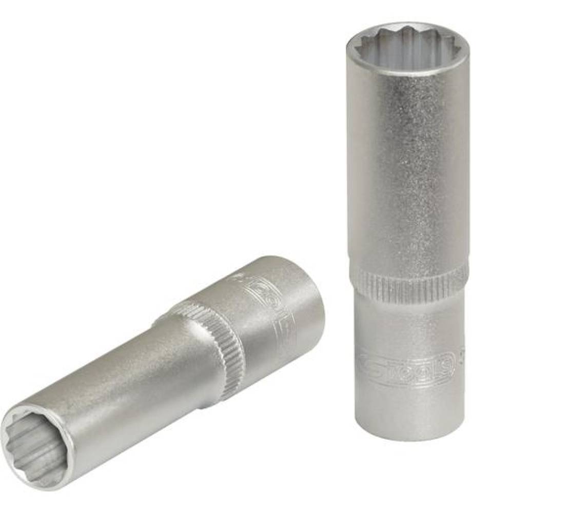 3/8" pikk padrun 22mm. 12-kant KS Tools