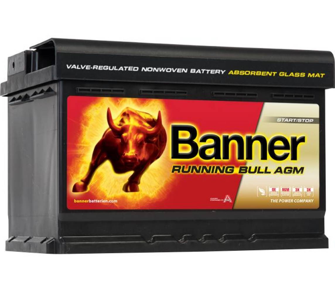 Banner aku running bull agm 70ah 278x175x190 -/+ 720a