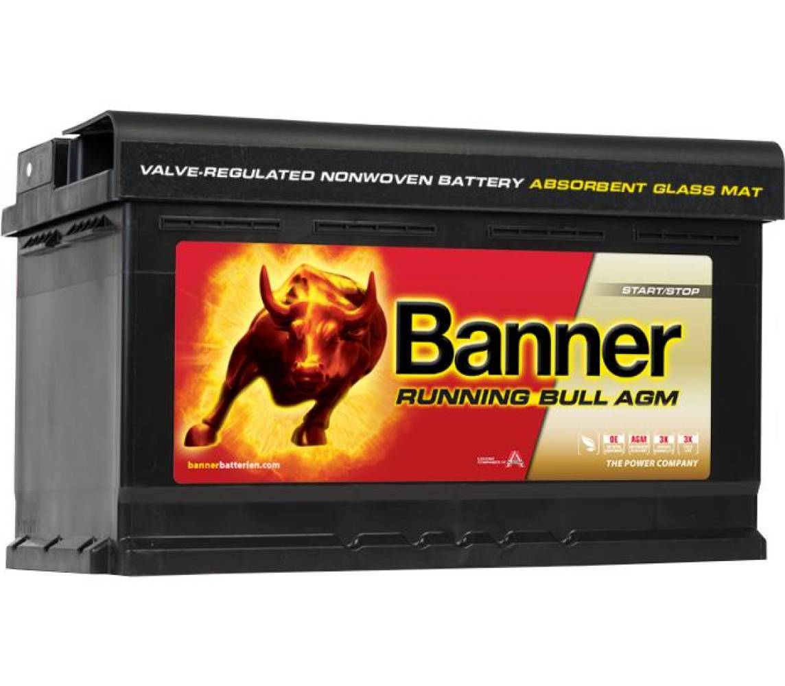 Banner aku running bull agm 80ah 315x170x190 -/+ 800a